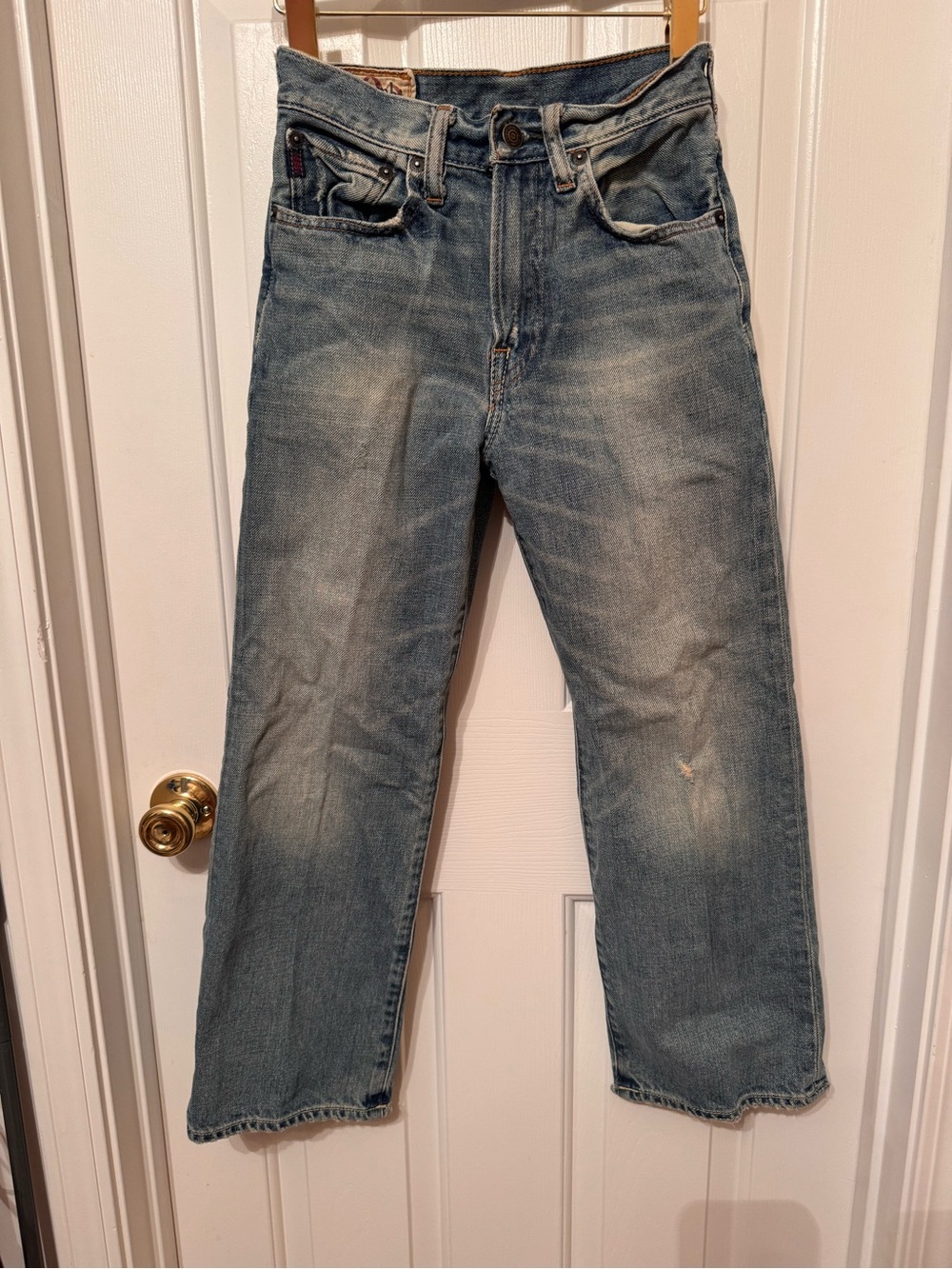 Vintage Abercrombie & Fitch Boys Light Blue Washed Relaxed Jeans  ~ Size 10